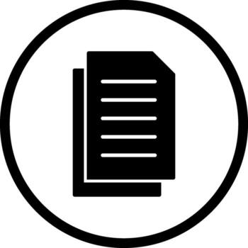 icono de vector de documento