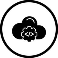 Cloud Coding Vector Icon