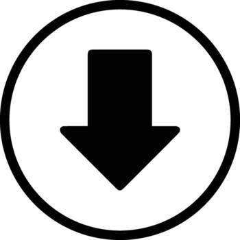 Down Vector Icon