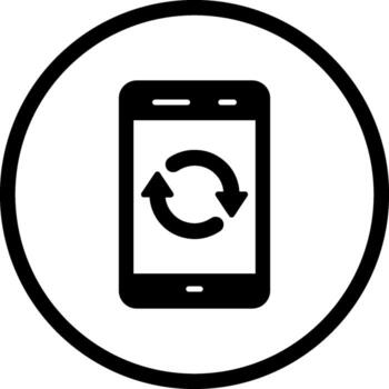icono de vector de sincronización