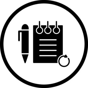 Rechecked Notes Vector Icon