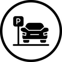 icono de vector de estacionamiento