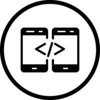 icono de vector de código