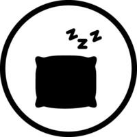 icono de vector de almohada