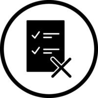 Fake List Vector Icon