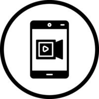 icono de vector de grabadora de video