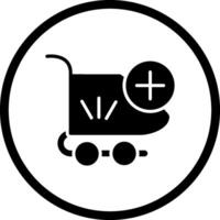 añadir al icono de vector de carrito