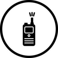 icono de vector de walkie-talkie