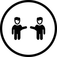 Waving to People I Vector Icon