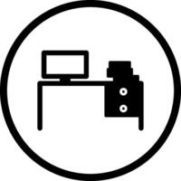 Study Desk II Vector Icon