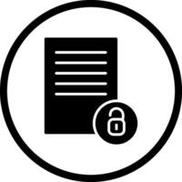 Unlock Documents Vector Icon