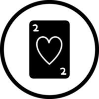 icono de vector de tarjeta de corazones