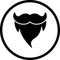 barba y Bigote ii vector icono