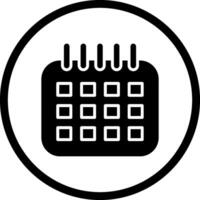 Marked Calendar Vector Icon