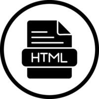 icono de vector html