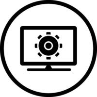 Computer Settings Vector Icon