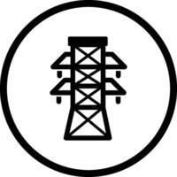 icono de vector de torre de electricidad