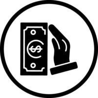 Cash Receiving Vector Icon