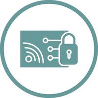 Protected WiFi Vector Icon
