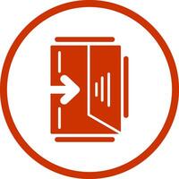 Exit Sign Vector Icon