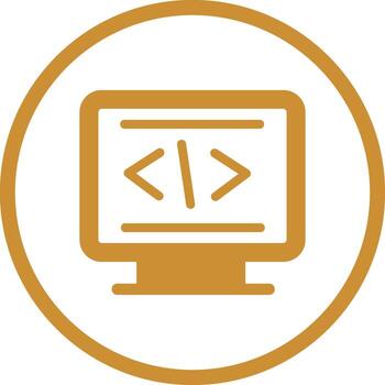 icono de vector de codificación