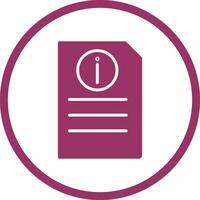 Information Document Vector Icon
