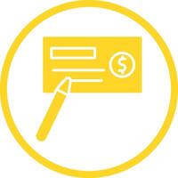 Write Cheque Vector Icon