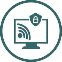 Wifi Security Vector Icon