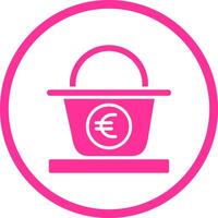 Euro Basket Vector Icon