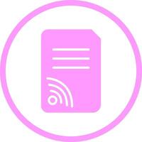 Wifi Documents Vector Icon