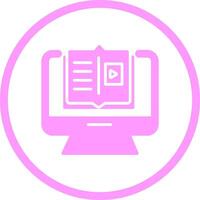 E Learning Vector Icon