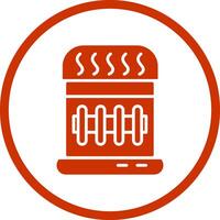 Gas Heater Vector Icon