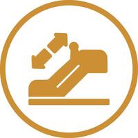 Horizontal Escalator Vector Icon