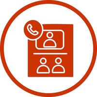 Conference Call Vector Icon