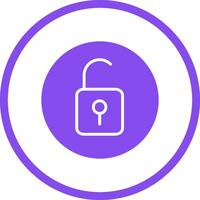 Open Lock II Vector Icon