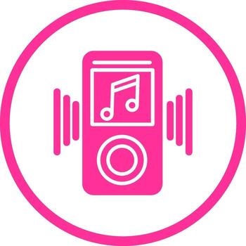 icono de vector de mp3