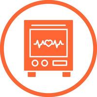 Heart Rate Machine Vector Icon