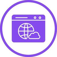 Web Cloud Vector Icon