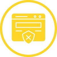Unprotected Website Vector Icon