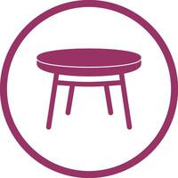 Small Table Vector Icon