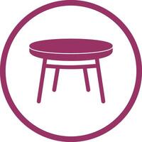 Small Table Vector Icon