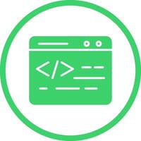 Web Coding Vector Icon