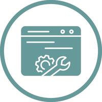 Web Maintenance Vector Icon