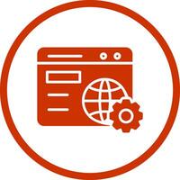 Browser Setting Vector Icon