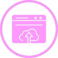 Upload Web Vector Icon