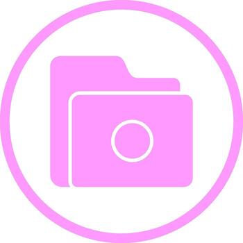 icono de vector de carpeta