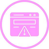 Web Error Vector Icon