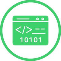 Binary Website Vector Icon