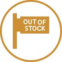 Out of Stock Vector Icon