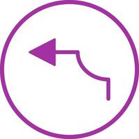 Arrow Pointing Left Vector Icon